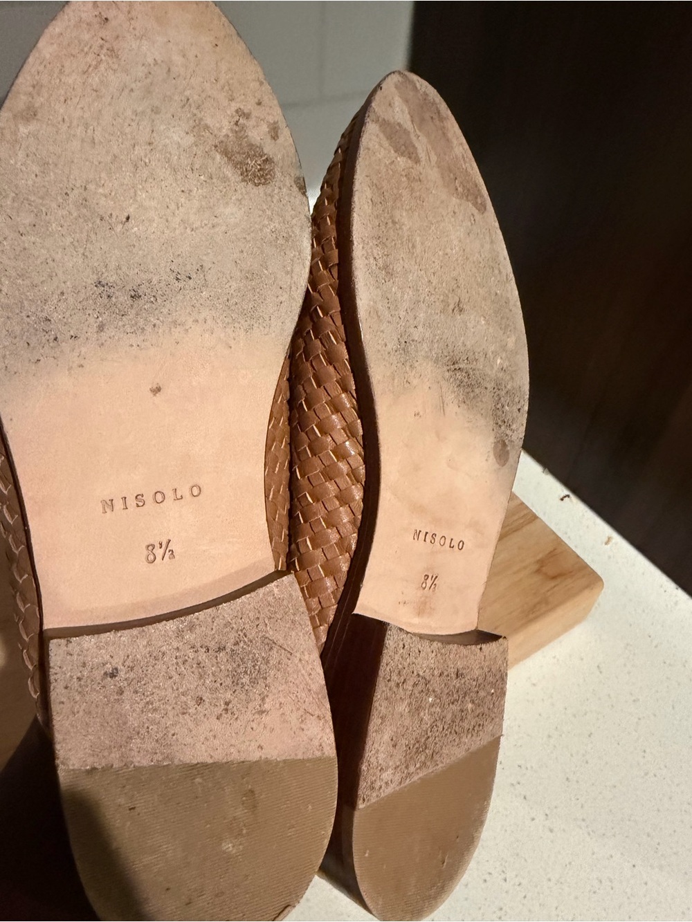 Nisolo Ama Woven Mule Leather Mule Slip-On in Brown - Size 8.5 - Picture 6 of 13
